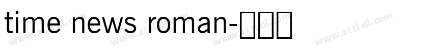 time news roman字体转换